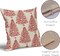 Christmas Pillow Covers 18x18 Set of 2 Red Xmas Tree Star Rustic Winter Print Decorative Outdoor Pillowcases Farmhouse Vintage Holiday Decorations Throw Cushion Case Decor for Couch Sofa Bed